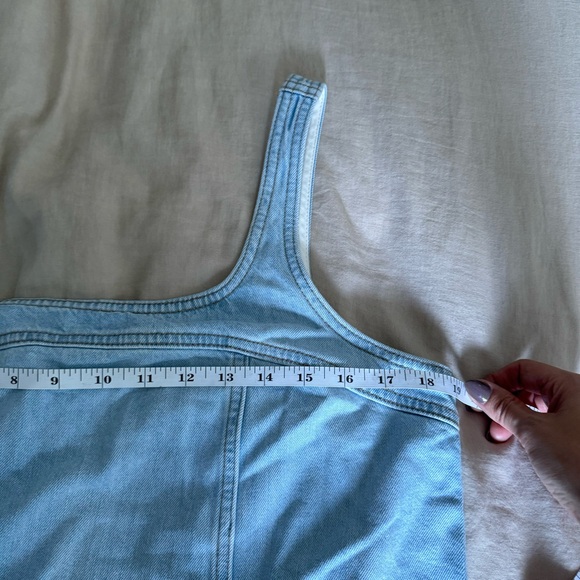 NWT Madewell Denim A-Line Sleeveless Mini Dress - Picture 13 of 15